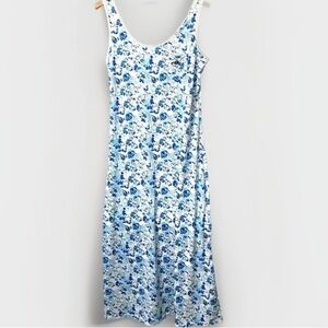 Claudel Blue Floral Dress Lightweight Feminine Women’s Size Small